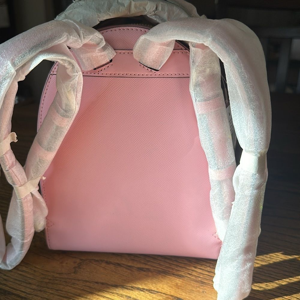 Kate Spade mini backpack NWT $299 pink saffiano pvc - Picture 4 of 4